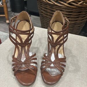 Cole Haan Brown Strappy Heels